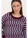 Pullover Wellenmuster